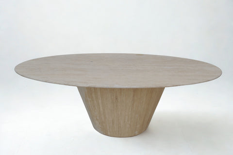 capri travertine dining table.