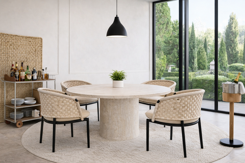 mustique woven dining chair