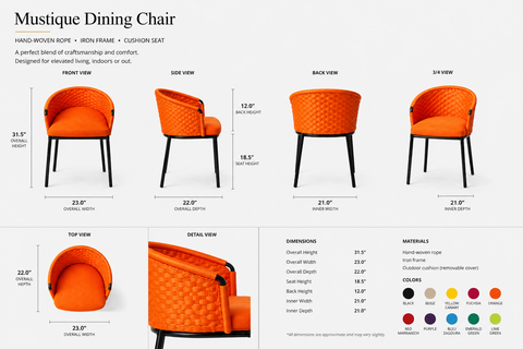 Mustique Handwoven Dining Chair