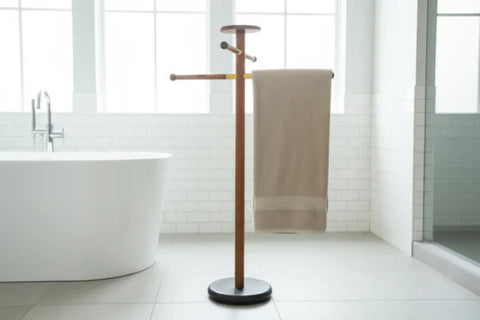 como towel warmer bath view
