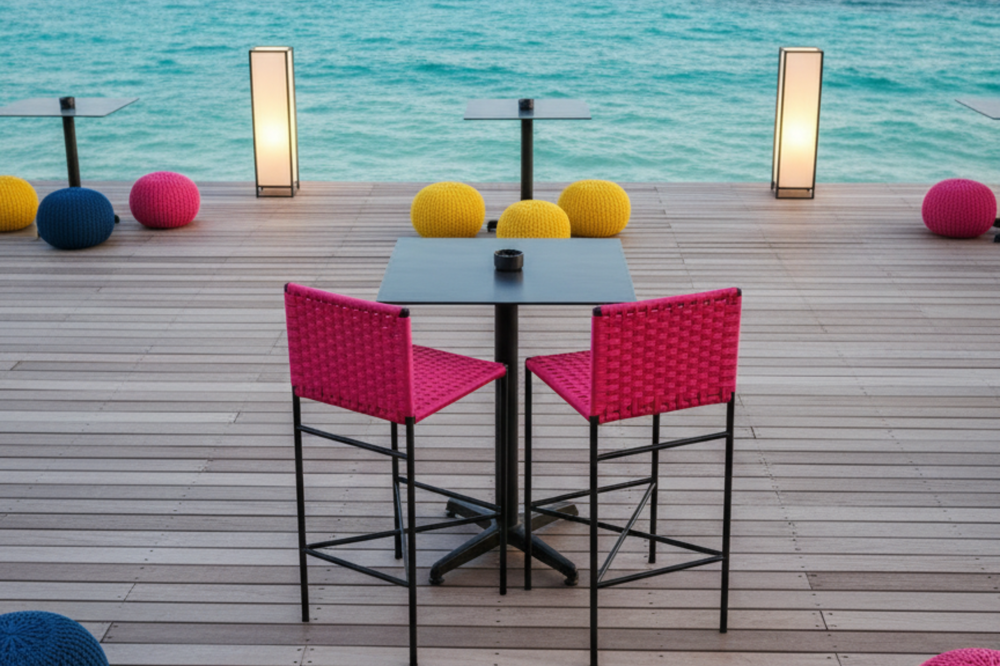 esquire barstool fuchsia