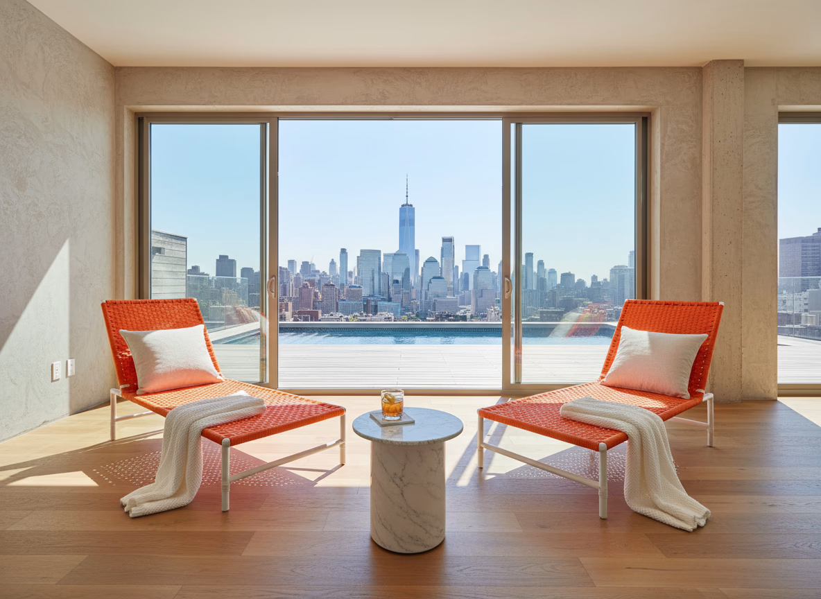 esquire m-lounge chair orange